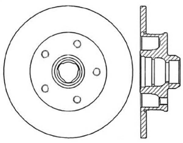 Stoptech - StopTech Sport Cryo Drilled/Slotted Brake Rotor; Rear Left