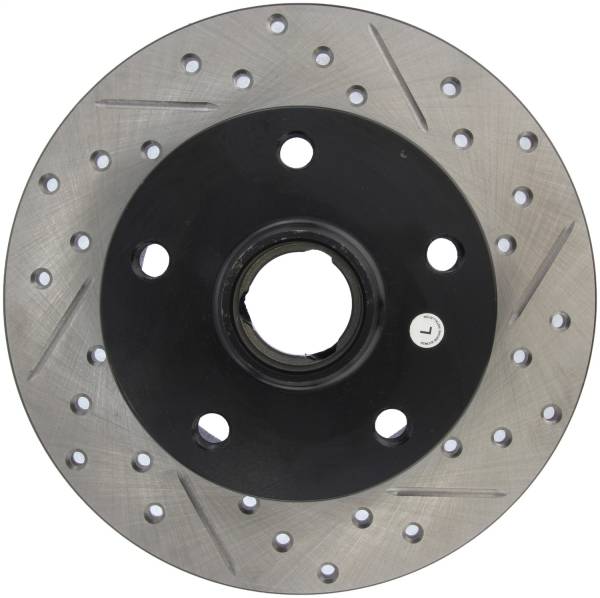 Stoptech - StopTech Sport Drilled/Slotted Brake Rotor; Rear Left