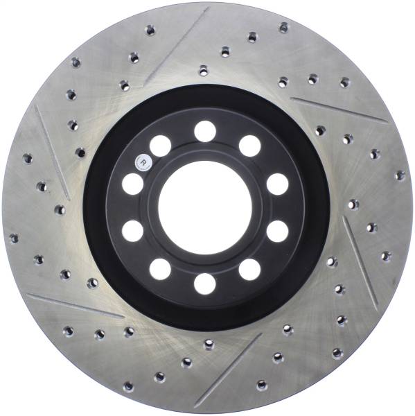 Stoptech - StopTech Sport Drilled/Slotted Brake Rotor; Front Right