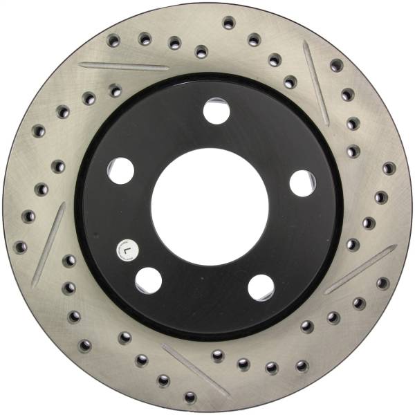 Stoptech - StopTech Sport Drilled/Slotted Brake Rotor; Rear Left