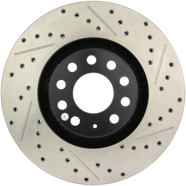Stoptech - StopTech 05-06 Audi A4 Quattro/ 02-04 A6 Quattro / 99-02 S4 Front Left Slotted & Drilled Rotor - 127.33096L