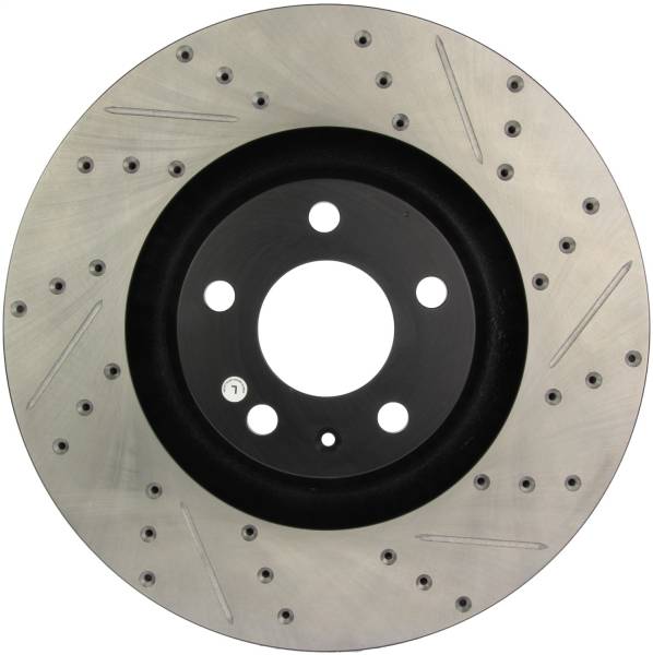 Stoptech - StopTech Sport Drilled/Slotted Brake Rotor; Front Left