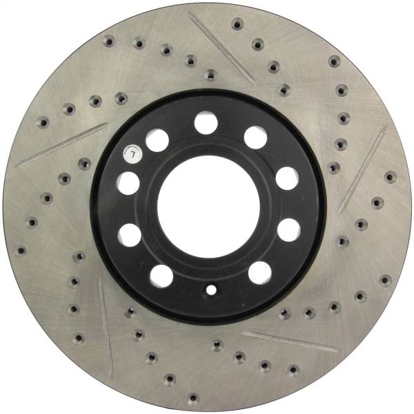 Stoptech - StopTech Sport Drilled/Slotted Brake Rotor; Front Left