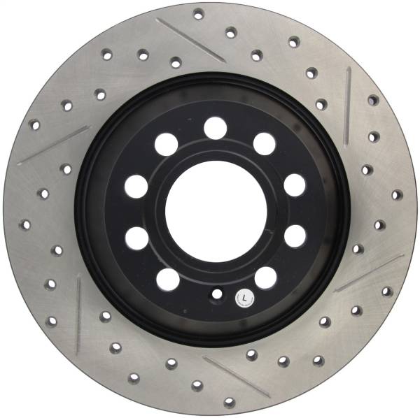 Stoptech - StopTech Sport Drilled/Slotted Brake Rotor; Rear Left