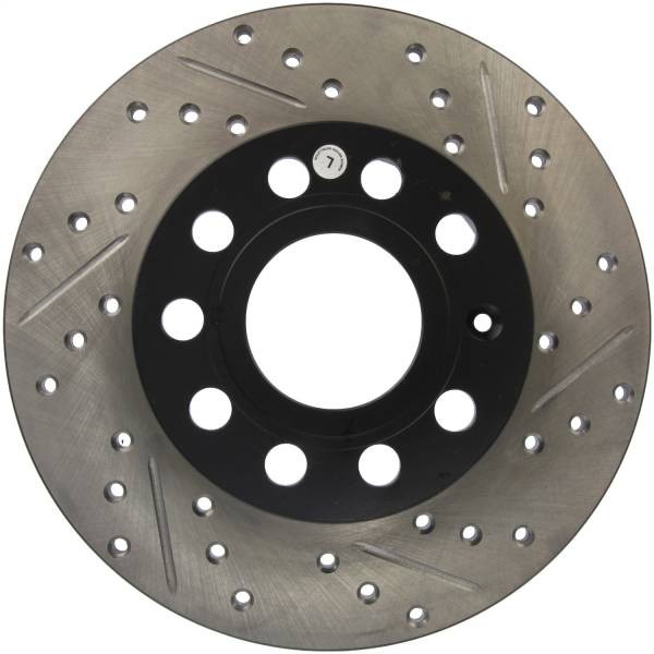 Stoptech - StopTech Sport Drilled/Slotted Brake Rotor; Rear Left