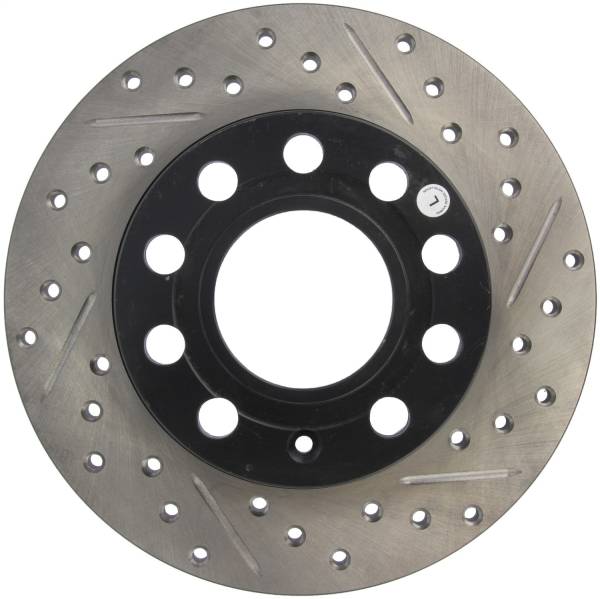 Stoptech - StopTech Sport Drilled/Slotted Brake Rotor; Rear Left