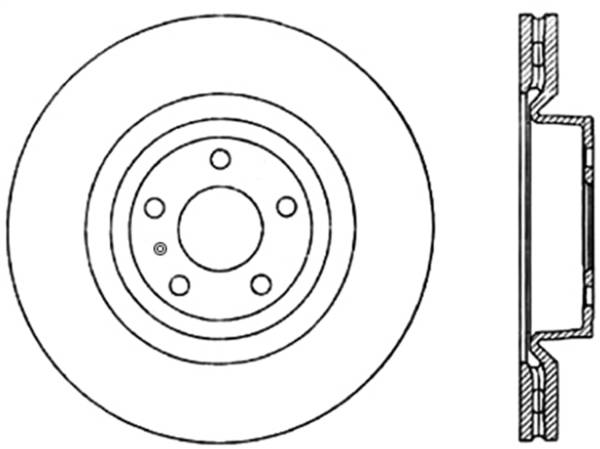 Stoptech - StopTech Sport Drilled/Slotted Brake Rotor; Front Left