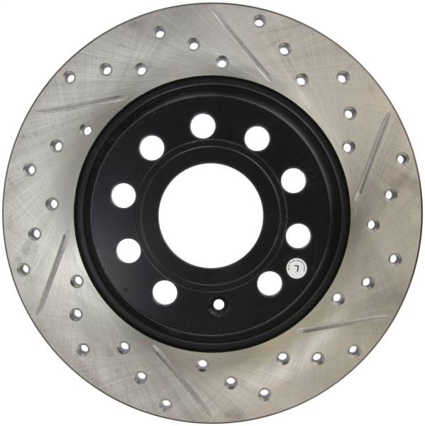 Stoptech - StopTech Sport Drilled/Slotted Brake Rotor; Rear Left