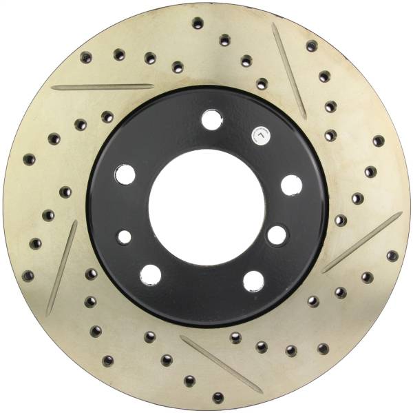 Stoptech - StopTech Sport Drilled/Slotted Brake Rotor; Front Left