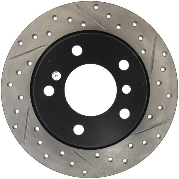 Stoptech - StopTech Sport Drilled/Slotted Brake Rotor; Rear Left