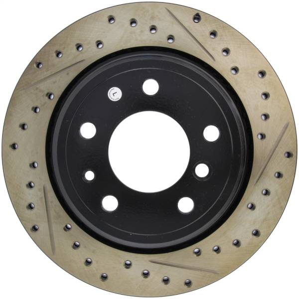 Stoptech - StopTech Sport Drilled/Slotted Brake Rotor; Rear Left