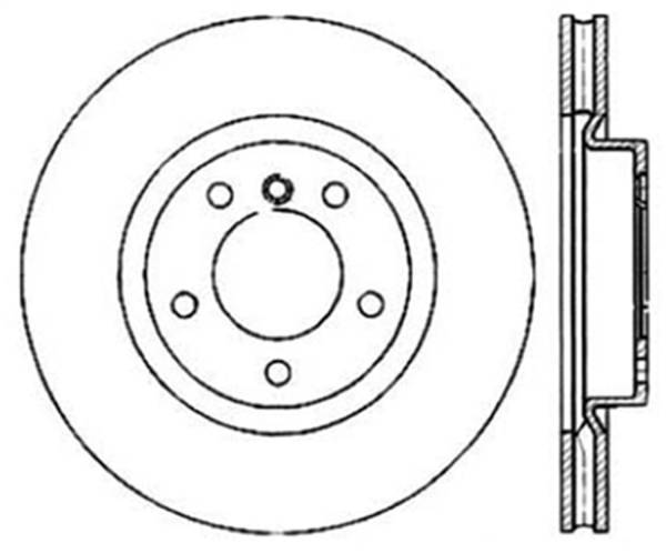 Stoptech - StopTech Sport Cryo Drilled/Slotted Brake Rotor; Front Left