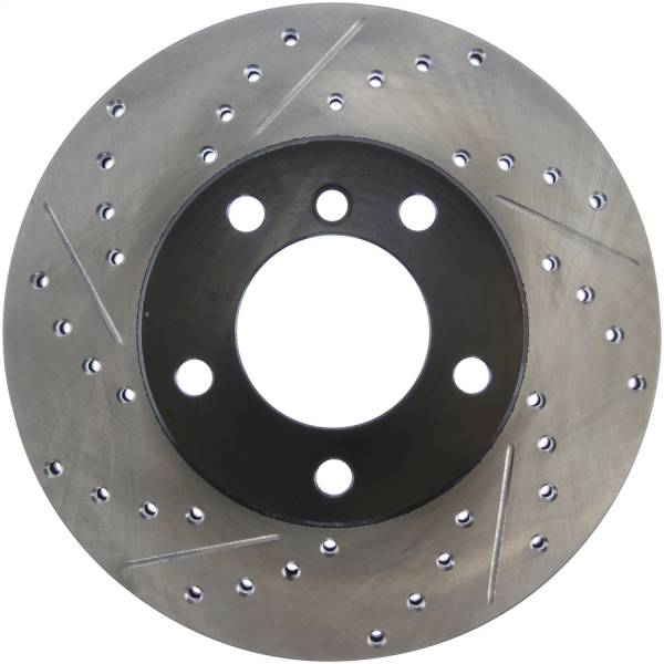 Stoptech - StopTech Sport Drilled/Slotted Brake Rotor; Front Left