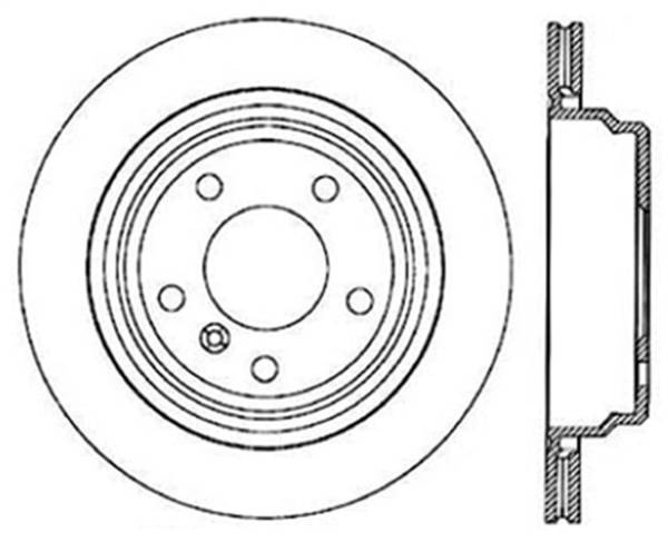 Stoptech - StopTech Sport Cryo Drilled/Slotted Brake Rotor; Rear Left