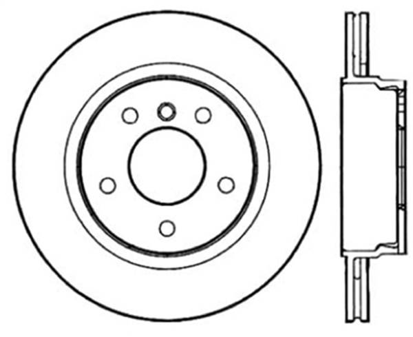 Stoptech - StopTech Sport Cryo Drilled/Slotted Brake Rotor; Rear Right