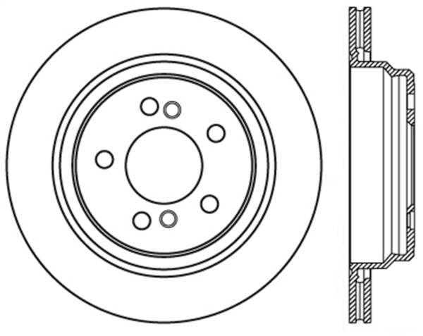 Stoptech - StopTech Sport Cryo Drilled/Slotted Brake Rotor; Rear Left