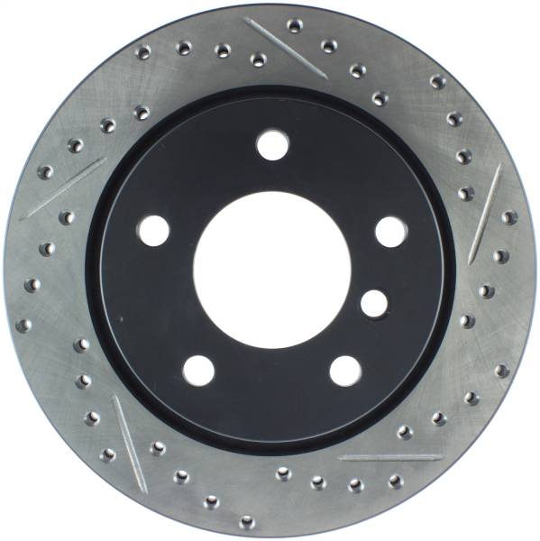 Stoptech - StopTech Sport Drilled/Slotted Brake Rotor; Rear Left
