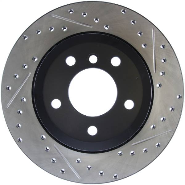 Stoptech - StopTech Sport Drilled/Slotted Brake Rotor; Rear Left