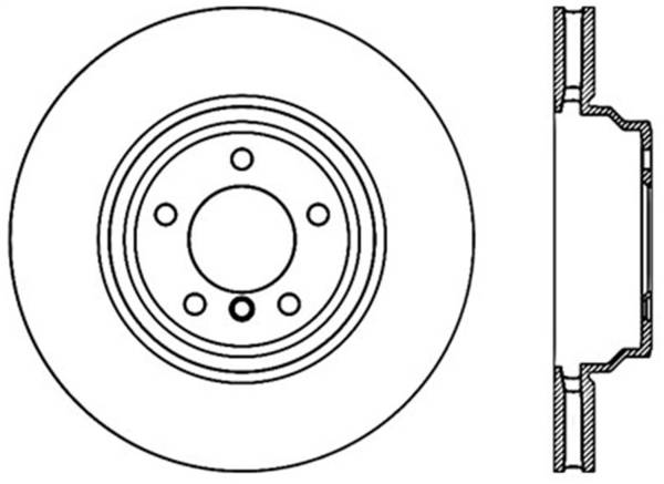 Stoptech - StopTech Sport Cryo Drilled/Slotted Brake Rotor; Front Left