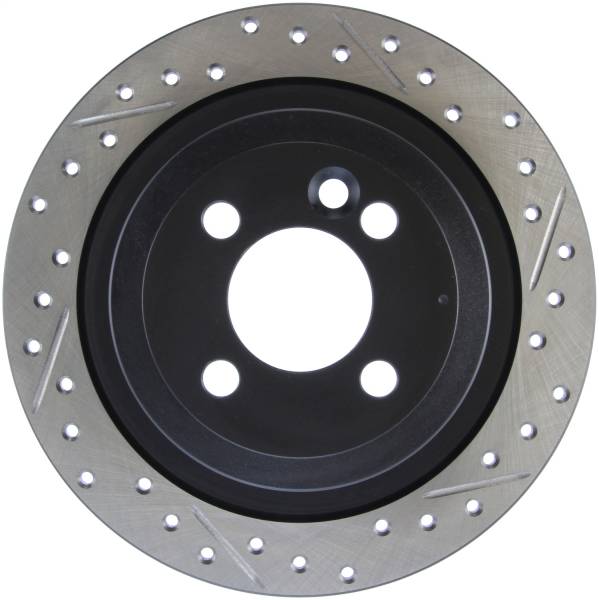 Stoptech - StopTech Sport Drilled/Slotted Brake Rotor; Rear Left