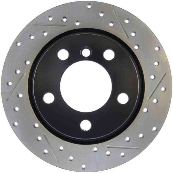 Stoptech - StopTech Sport Drilled/Slotted Brake Rotor; Rear Left