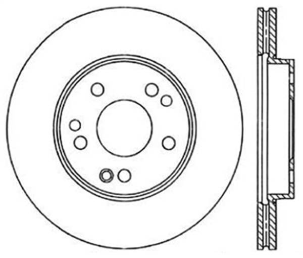 Stoptech - StopTech Sport Drilled/Slotted Brake Rotor; Front Right