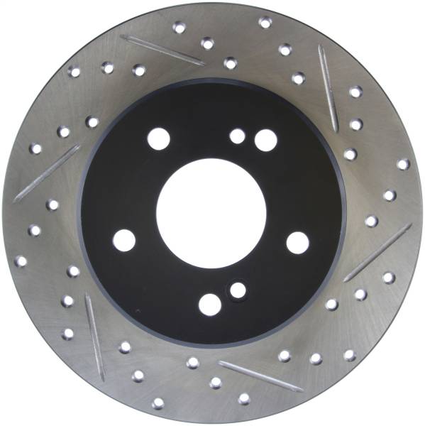 Stoptech - StopTech Sport Drilled/Slotted Brake Rotor; Rear Left