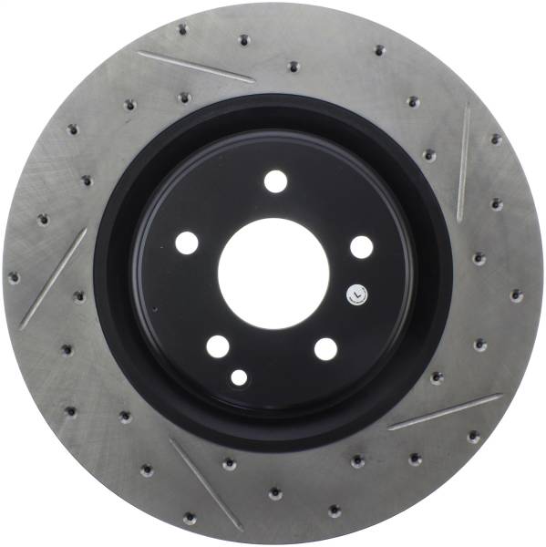 Stoptech - StopTech Sport Drilled/Slotted Brake Rotor; Front Left
