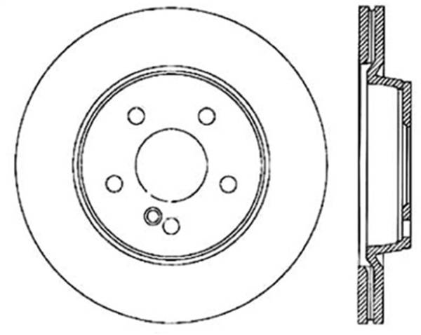 Stoptech - StopTech Sport Cryo Drilled/Slotted Brake Rotor; Rear Left