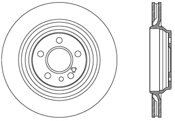 Stoptech - StopTech Sport Drilled/Slotted Brake Rotor; Rear Right
