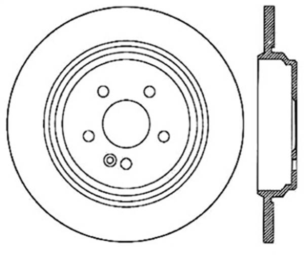 Stoptech - StopTech Sport Drilled/Slotted Brake Rotor; Rear Right