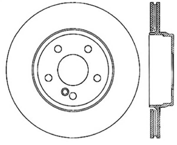 Stoptech - StopTech Sport Drilled/Slotted Brake Rotor; Rear Left