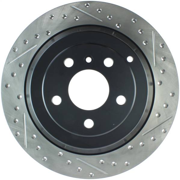 Stoptech - StopTech Sport Drilled/Slotted Brake Rotor; Rear Left