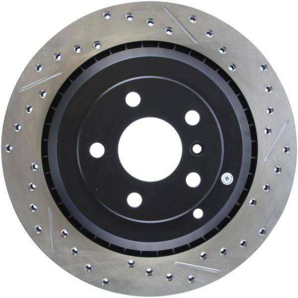 Stoptech - StopTech Sport Drilled/Slotted Brake Rotor; Rear Left