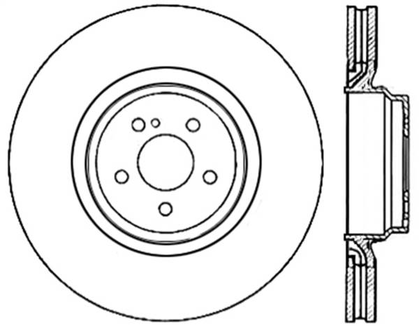 Stoptech - StopTech Sport Drilled/Slotted Brake Rotor; Rear Left