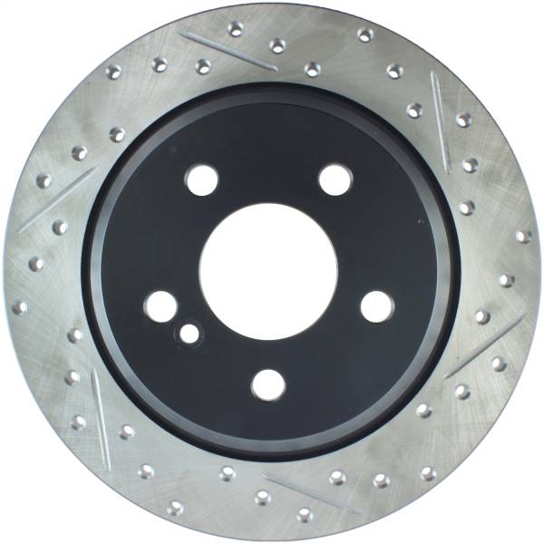 Stoptech - StopTech Sport Drilled/Slotted Brake Rotor; Rear Left