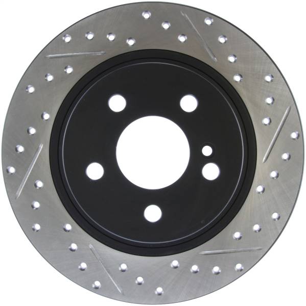 Stoptech - StopTech Sport Drilled/Slotted Brake Rotor; Rear Left