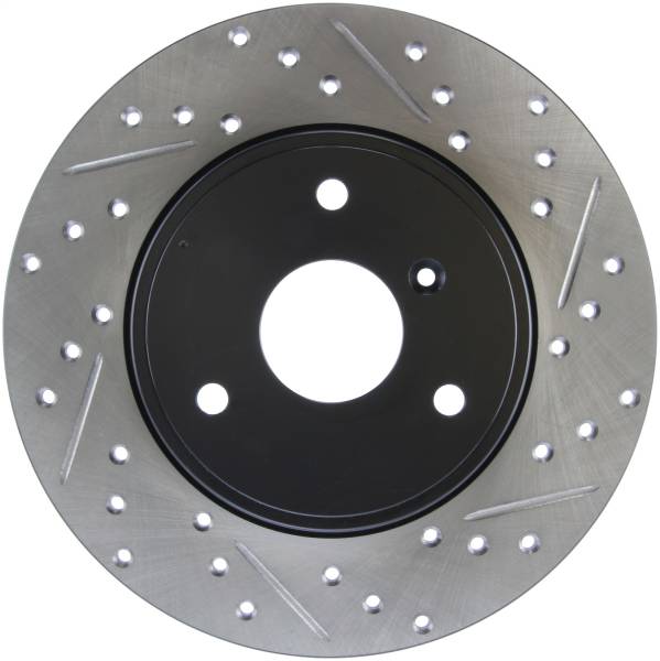 Stoptech - StopTech Sport Drilled/Slotted Brake Rotor Front Left 127.35116L