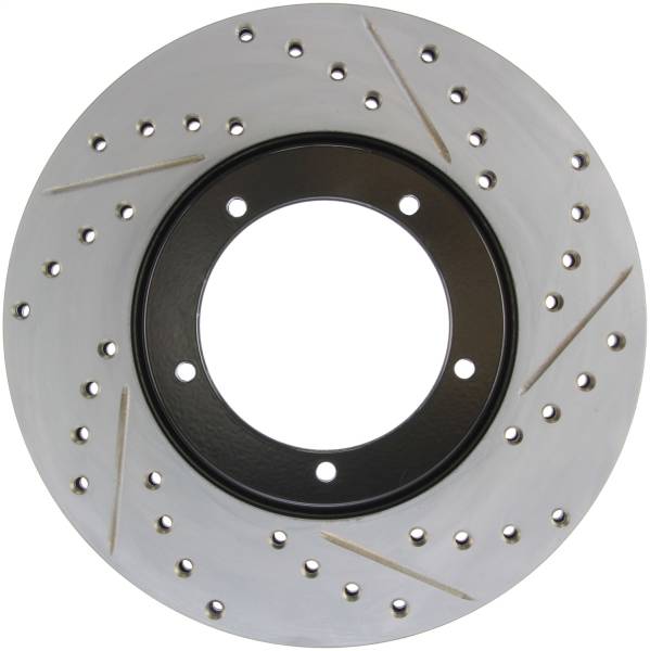 Stoptech - StopTech Sport Drilled/Slotted Brake Rotor; Front Left