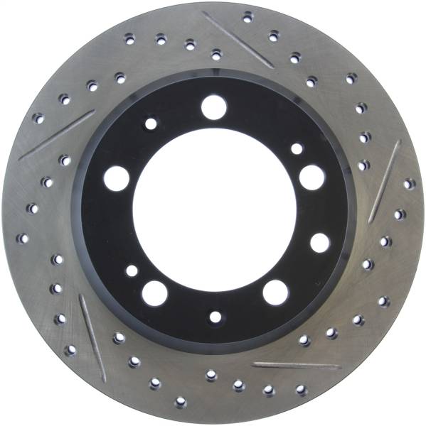 Stoptech - StopTech Sport Drilled/Slotted Brake Rotor; Rear Left