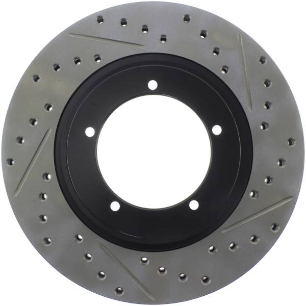 Stoptech - StopTech Sport Drilled/Slotted Brake Rotor; Front Left