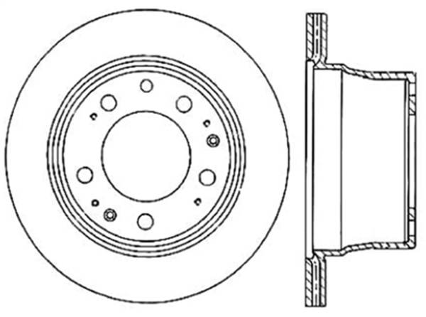Stoptech - StopTech Sport Cryo Drilled/Slotted Brake Rotor; Rear Left