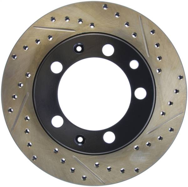 Stoptech - StopTech Sport Drilled/Slotted Brake Rotor; Rear Left