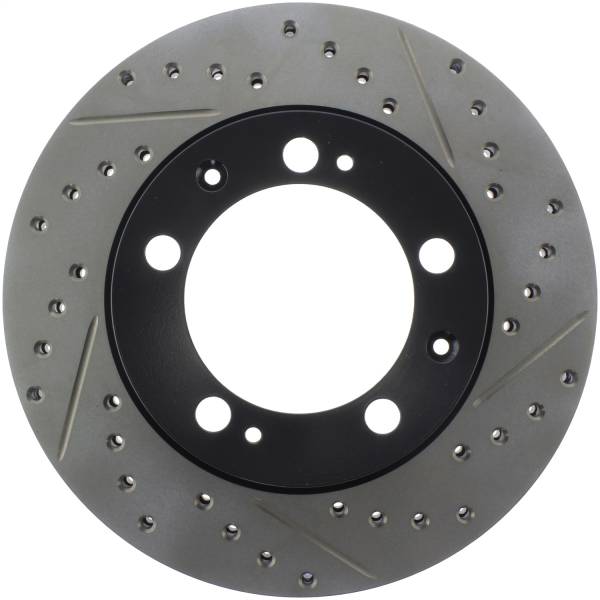Stoptech - StopTech Sport Drilled/Slotted Brake Rotor; Front Left