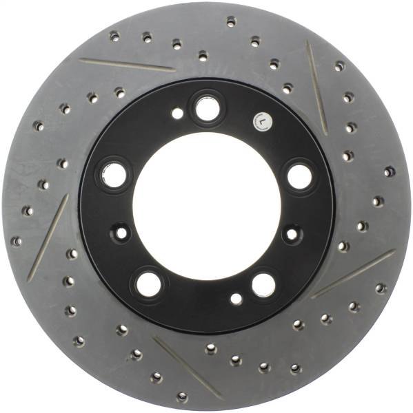 Stoptech - StopTech Sport Drilled/Slotted Brake Rotor; Front Left