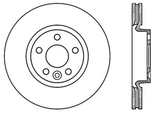 Stoptech - StopTech Sport Cryo Drilled/Slotted Brake Rotor; Front Left