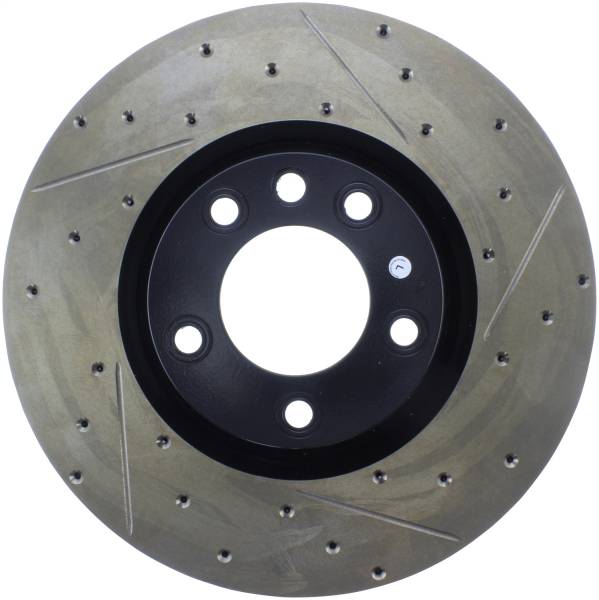 Stoptech - StopTech Sport Drilled/Slotted Brake Rotor; Front Left