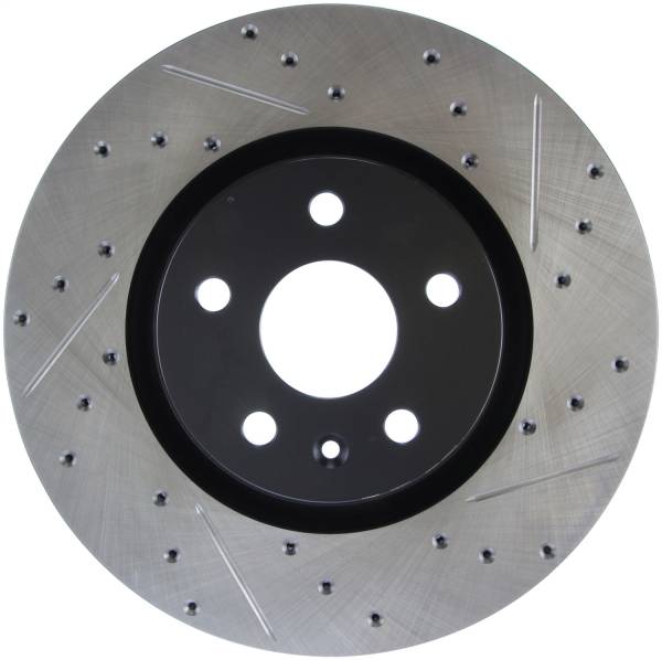Stoptech - StopTech Sport Drilled/Slotted Brake Rotor Front Left 127.38024L