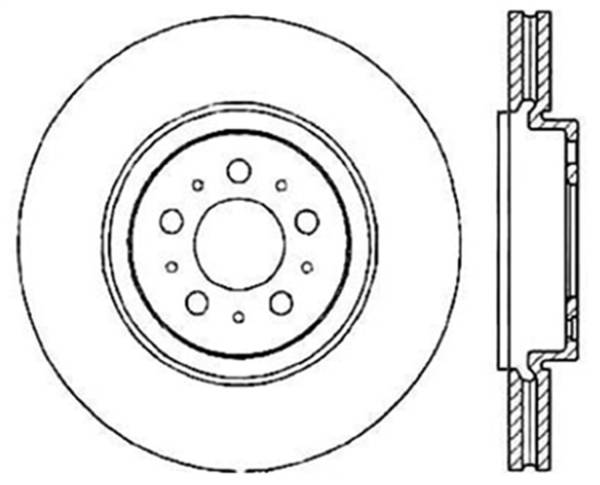 Stoptech - StopTech Sport Cryo Drilled/Slotted Brake Rotor Rear Left 127.39036CL