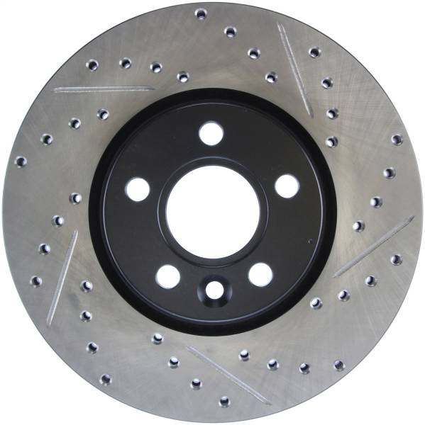 Stoptech - StopTech Sport Drilled/Slotted Brake Rotor; Front Left